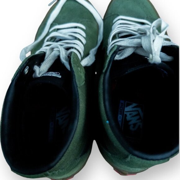 Vans Sk8-Hi MTE Collection Green Suede HighTops Insulated Interior Men Size 10.5 - Picture 8 of 16